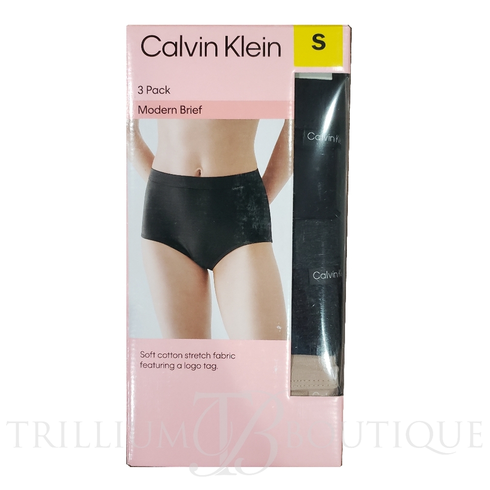 Calvin Klein Modern Brief Underwear Black Grey Tan Small, Medium, Large, XL NIB